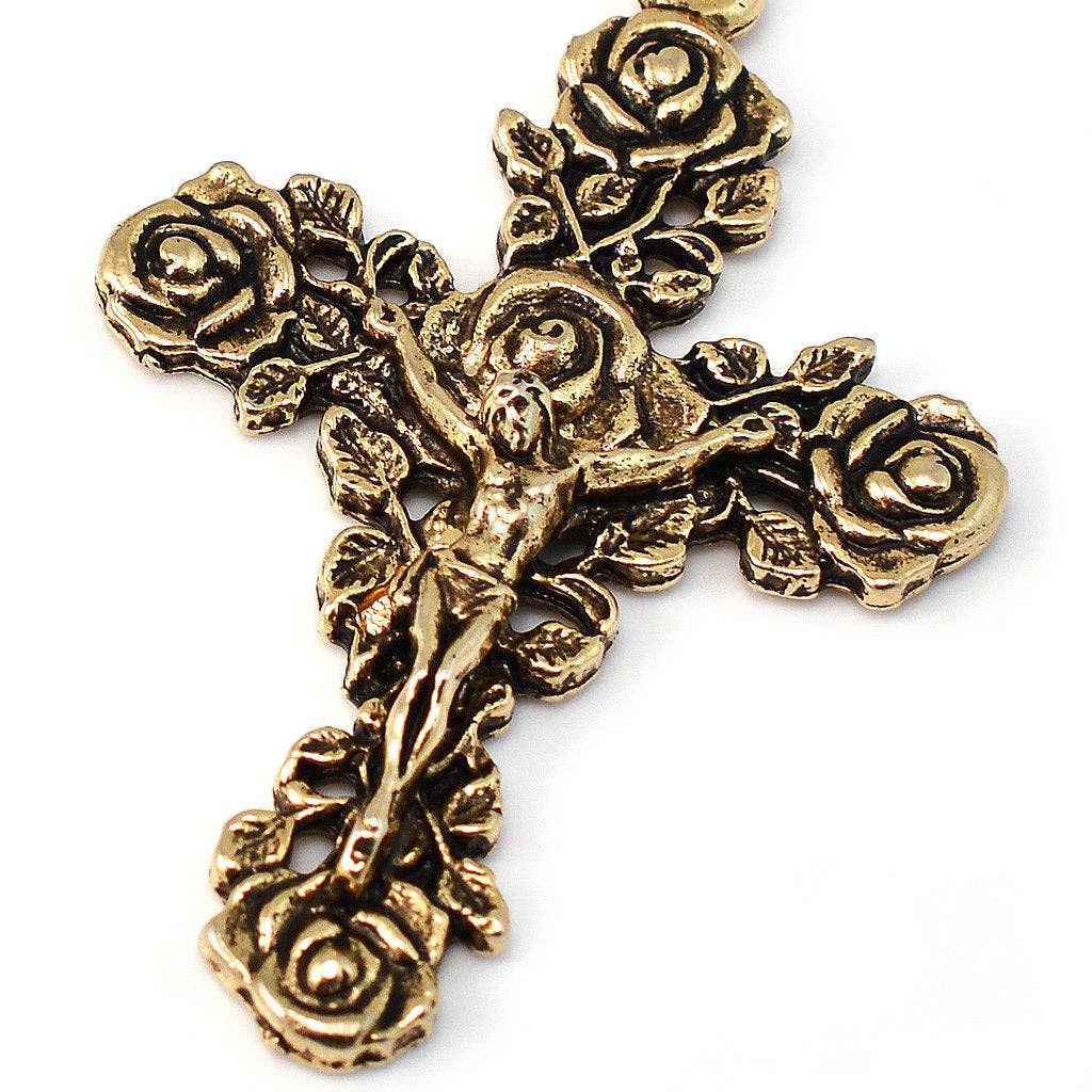 Our Lady of Guadalupe Rosary, Blue & Gold
