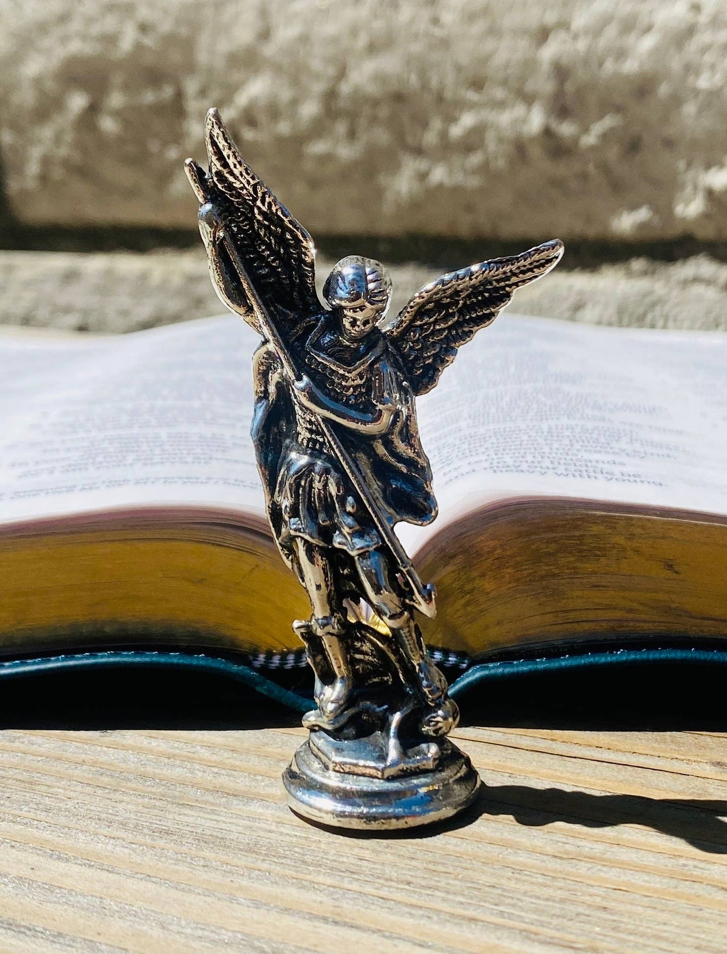St Michael Dashboard Statuette 3″ Chrome
