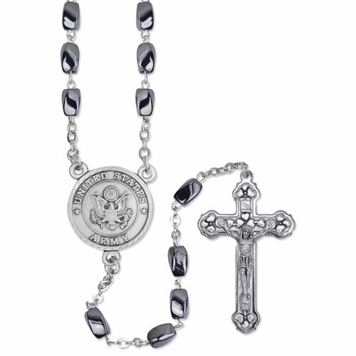 Rosary, Army, Hematite