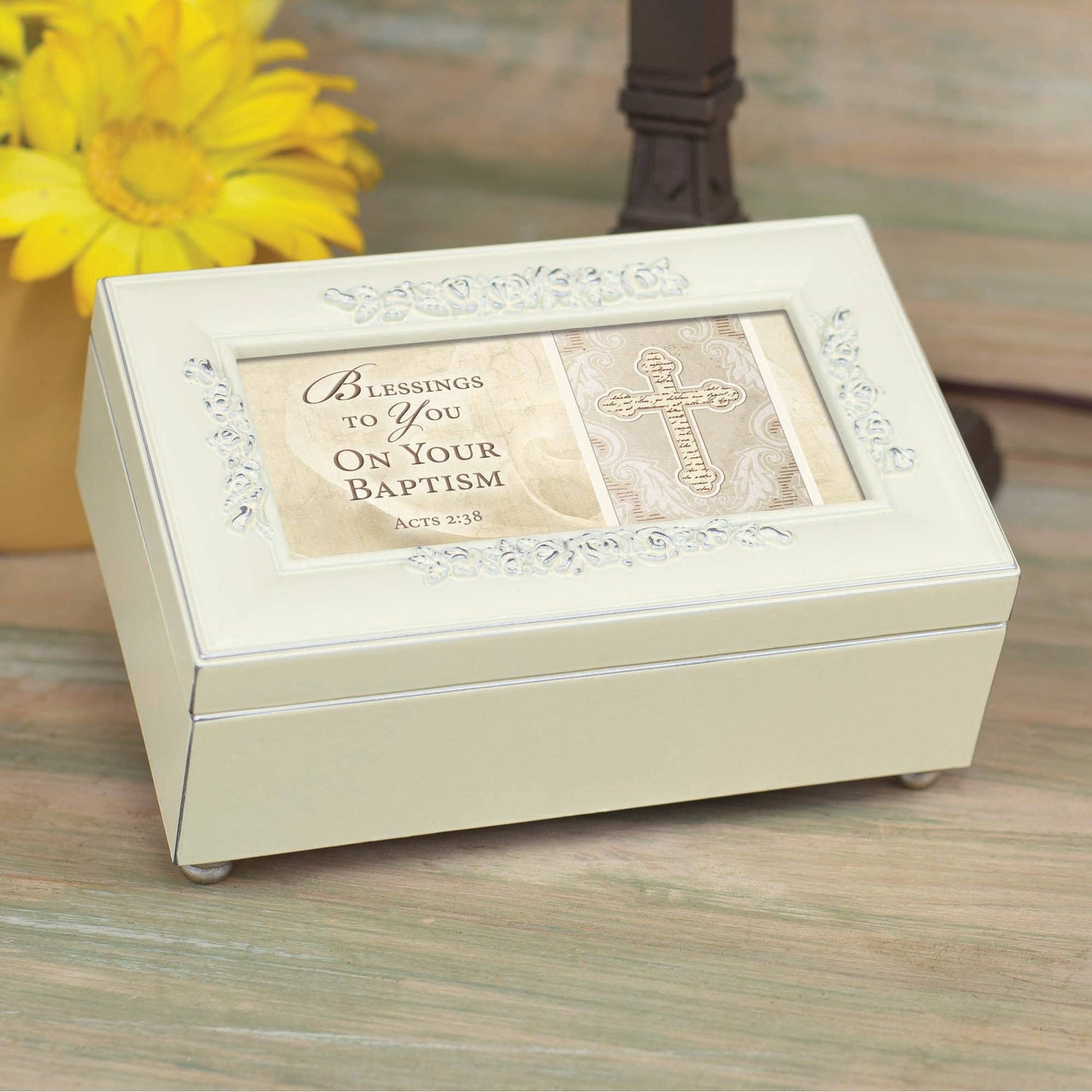 Petite Rose Music Box Rose Blessings