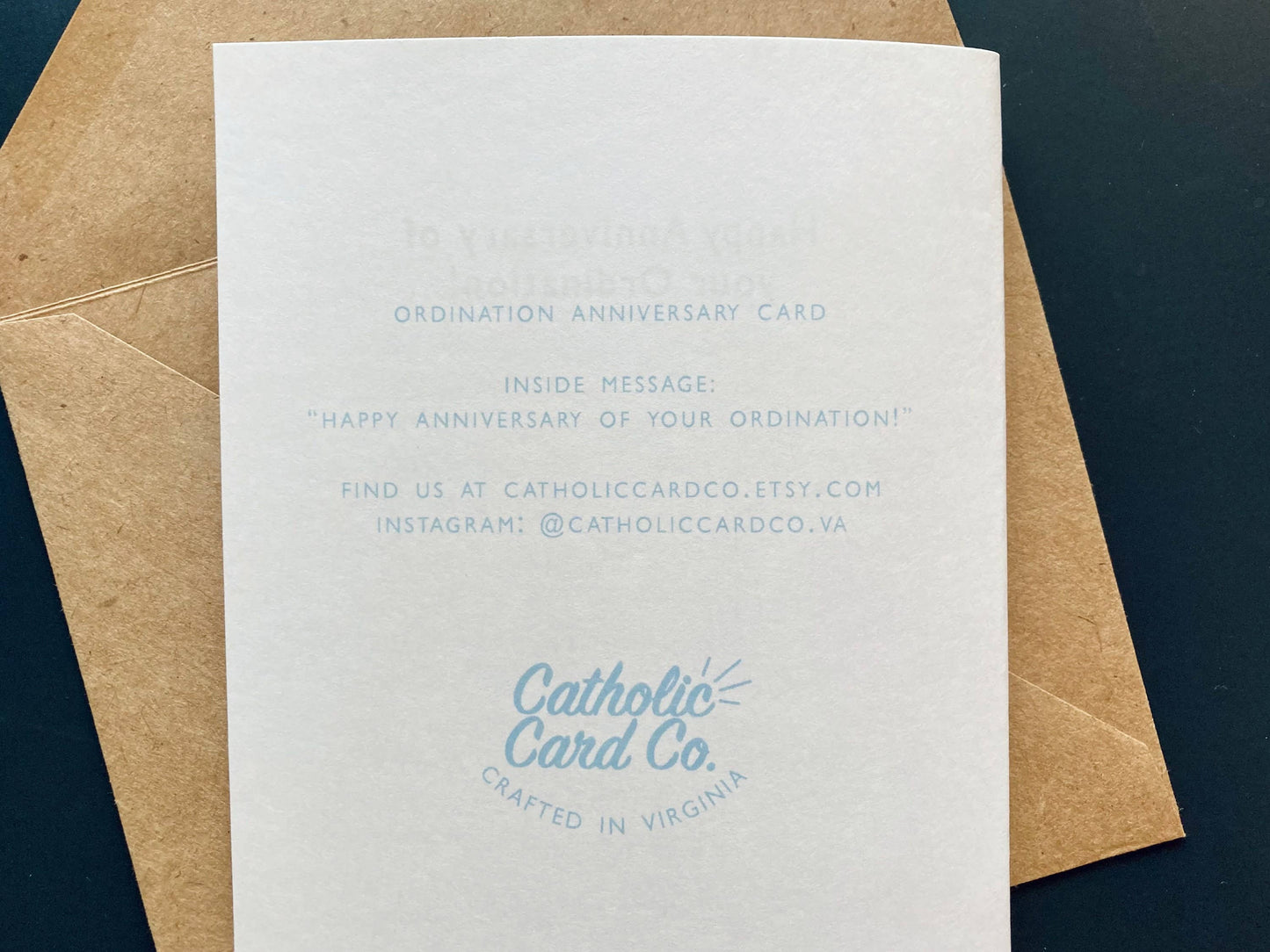 Priest Anniversary | Catholic Anniversary of Ordination Card