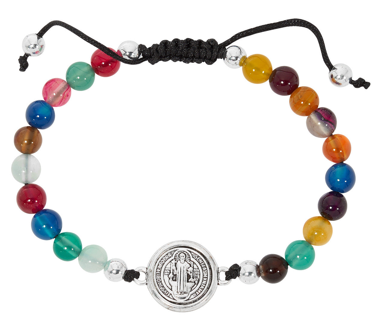 MULTI COLOR CORDED ST. BENEDICT bracelet