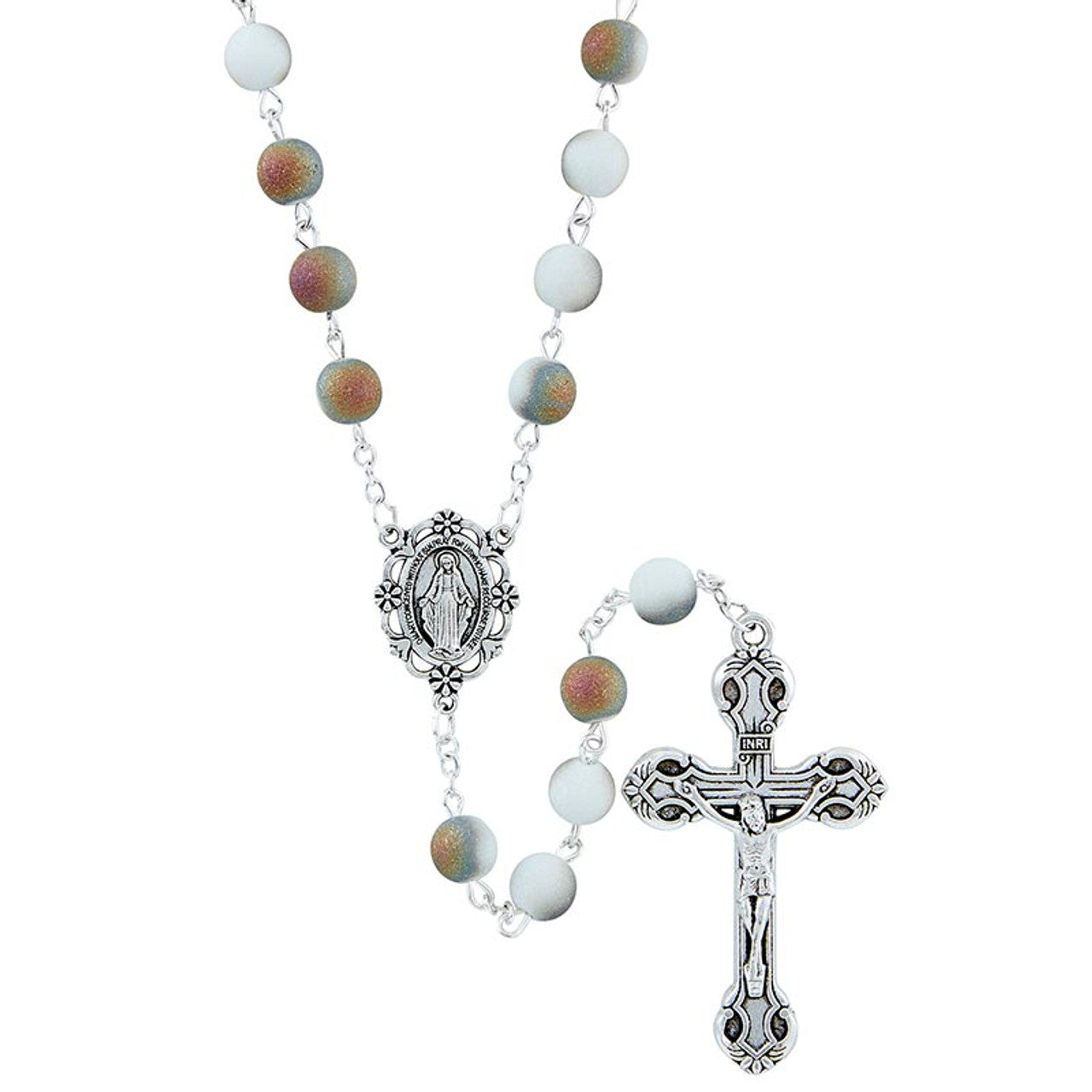 Ombre Sand Crown Rosary