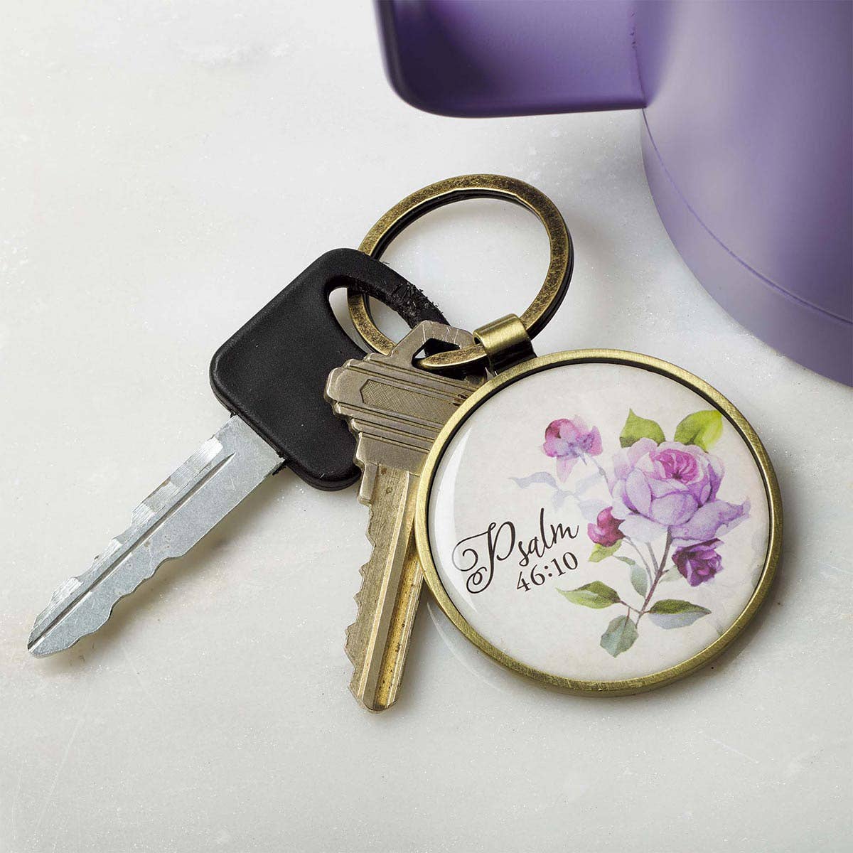 Keychain in Tin Be Still Ps. 46:10