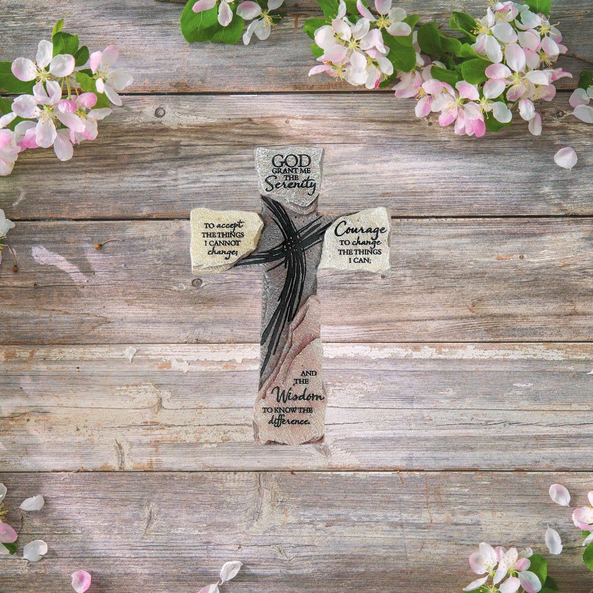 Wall Cross - Engraved Serenity Prayer