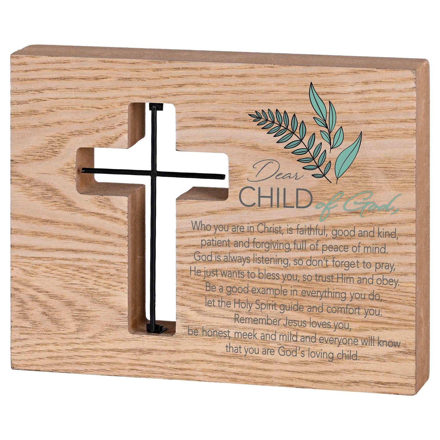 Tabletop Wire Plaque Child Of God Boy
