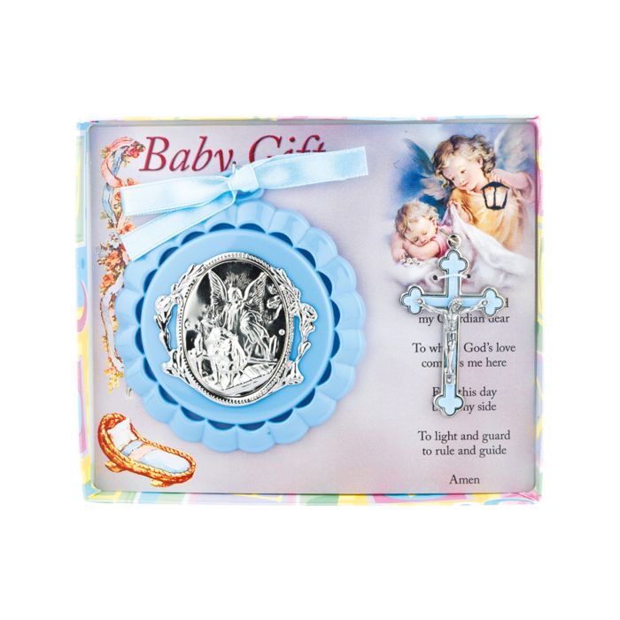 Crib Medal With Crucifix