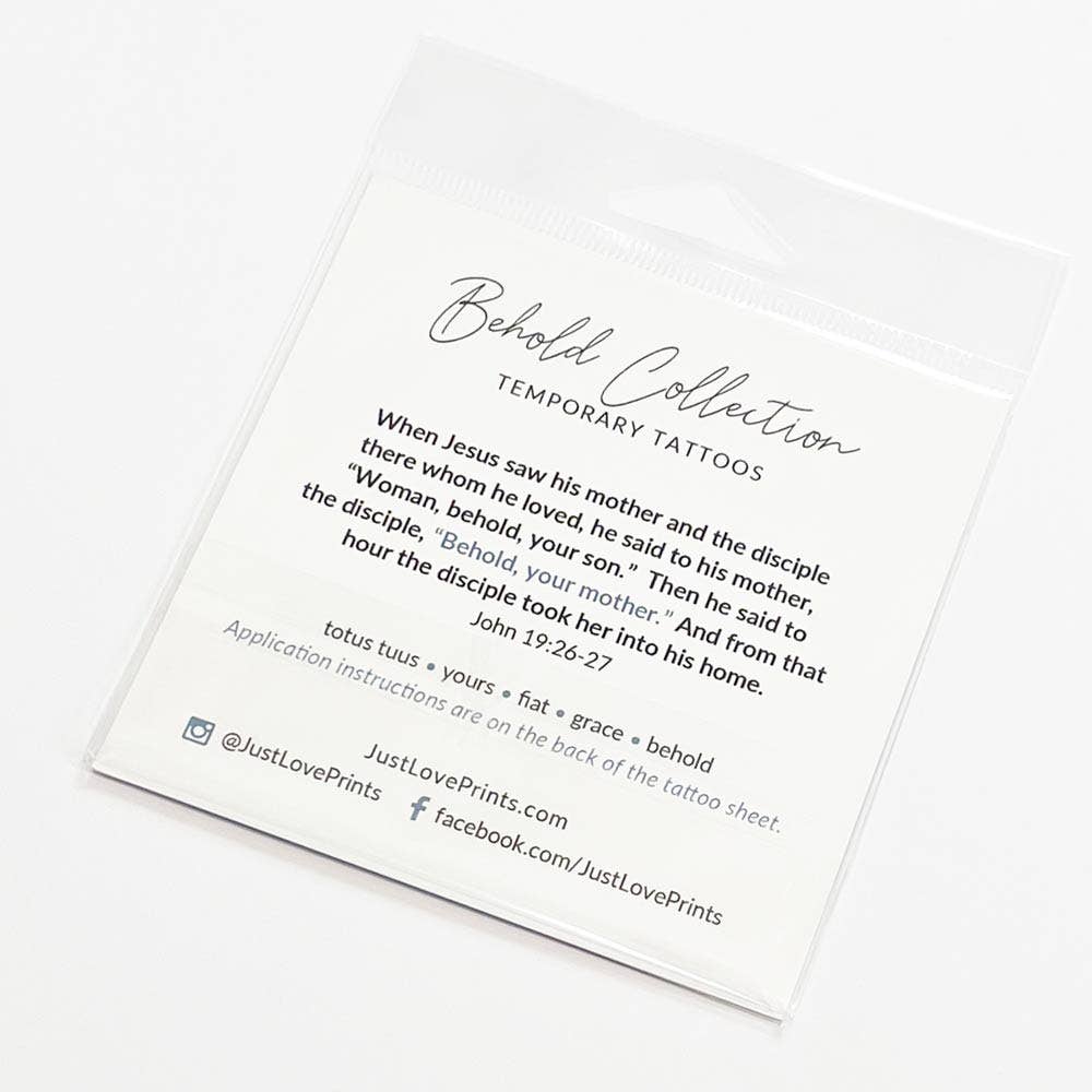 "Behold Collection" Temporary Tattoos