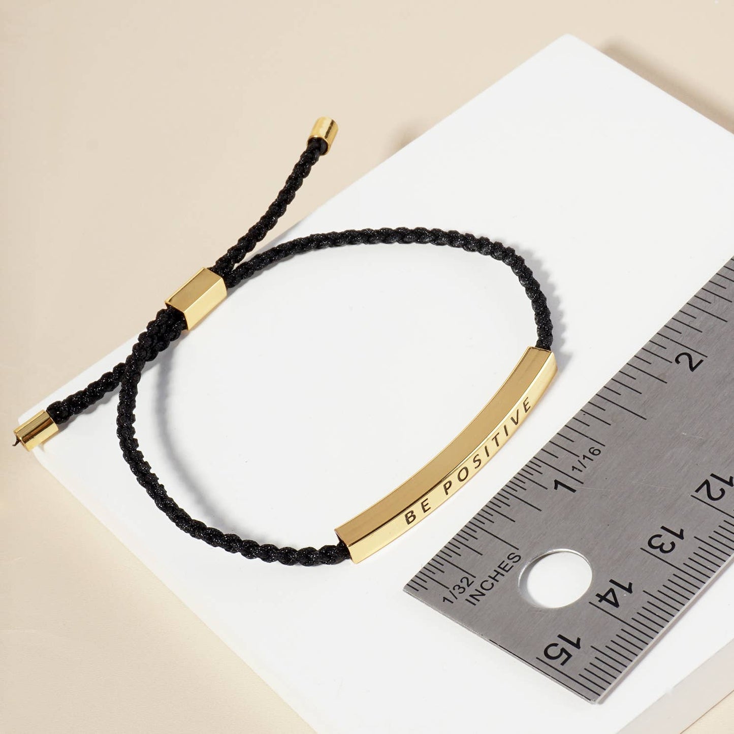 Inspirational Messages "Blessed" Tube Bar Bracelet