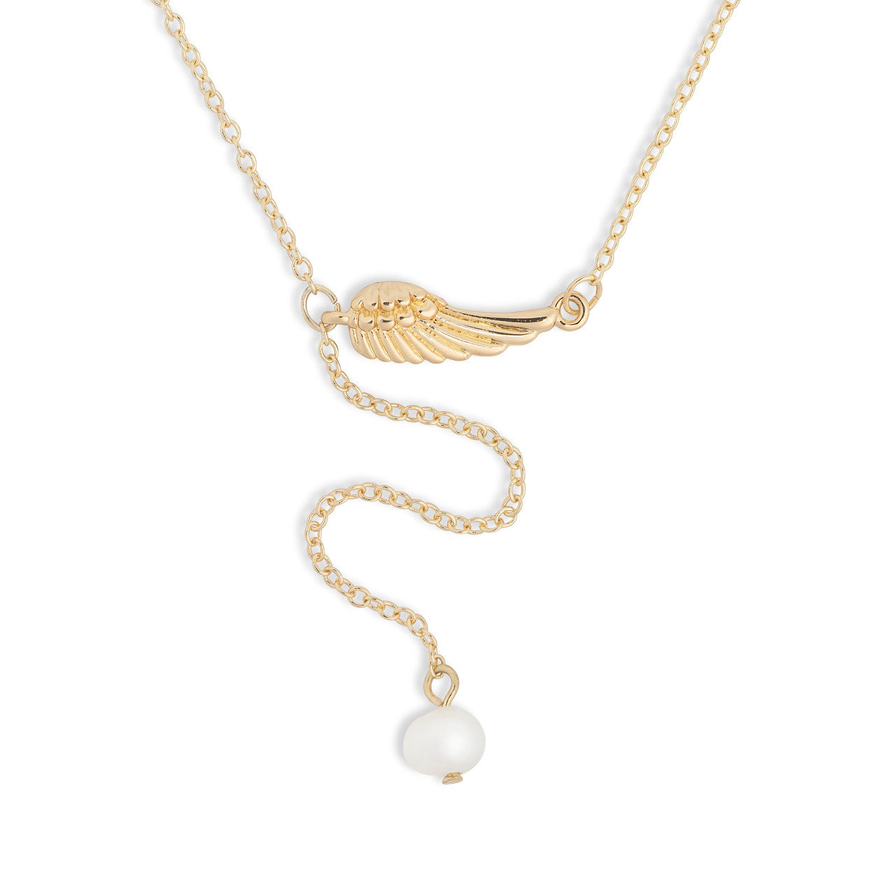 Wrapped in Prayer Dainty Wing Necklace