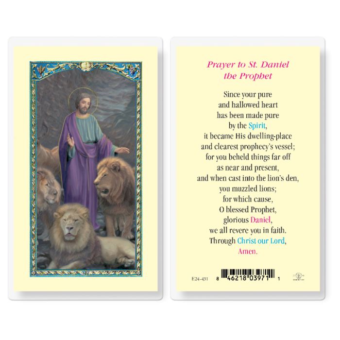 Holy Card - Laminated - Daniel The Prophet