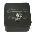 Communion Black Keepsake Box