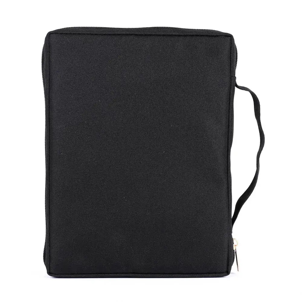 Canvas Bible Cover - Cross Patch - M
