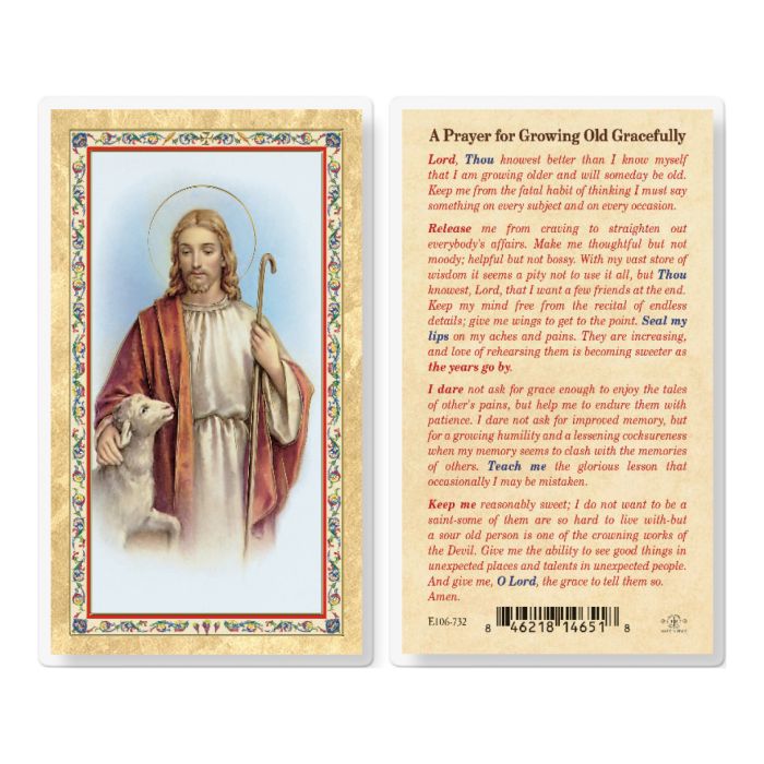 Holy Card - Laminated - Prayer for Growing Old Gracefully