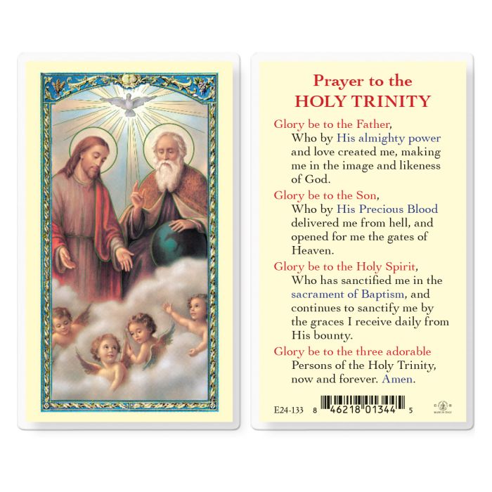 Holy Card - Laminated - Holy Trinity