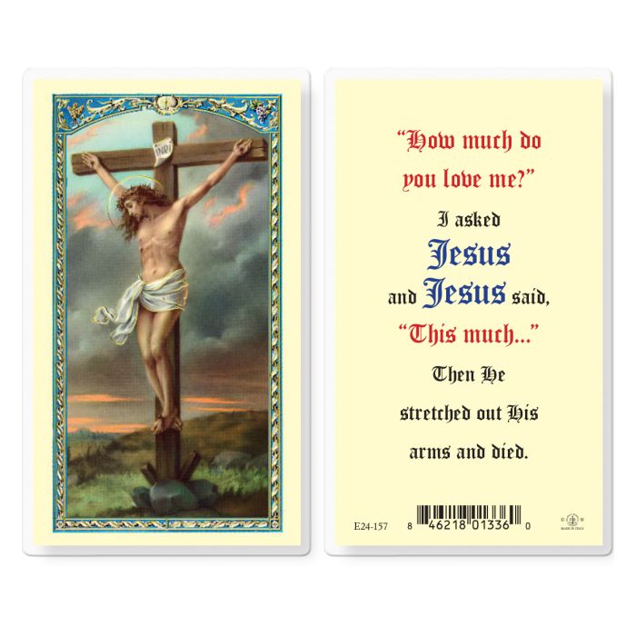Holy Card - Laminated - Jesus Crucifixion