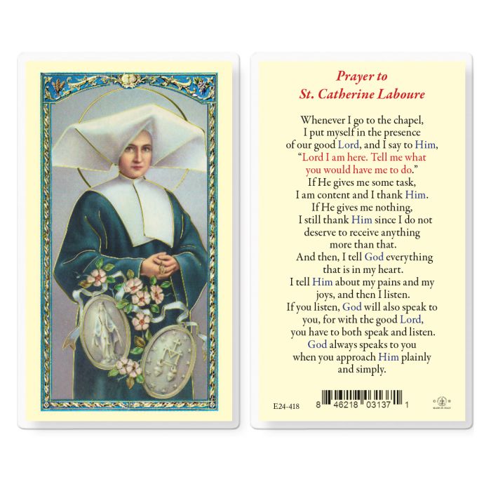 Holy Card - Laminated - Catherine Laboure