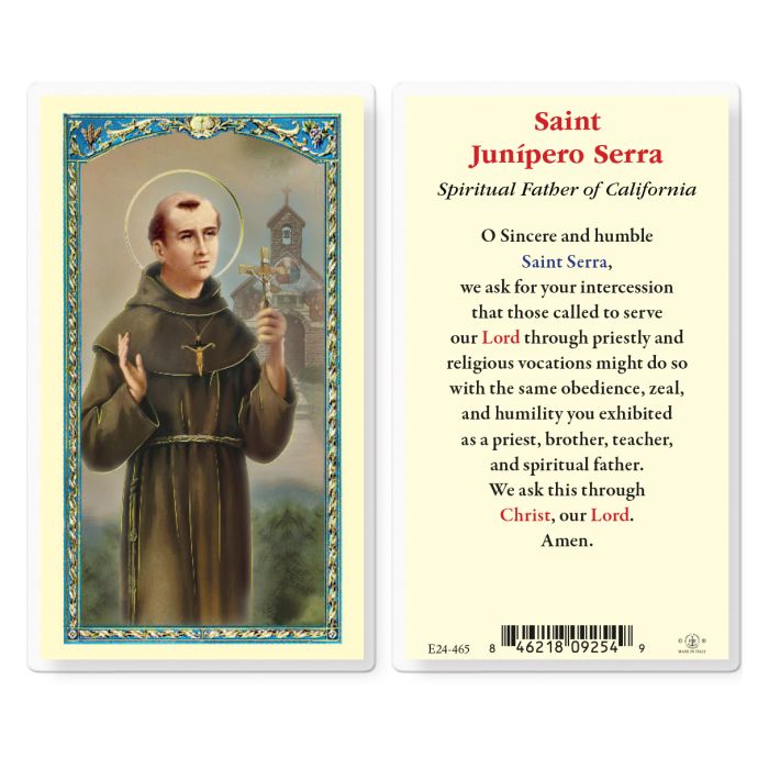 Holy Card - Laminated - Junipero Serra