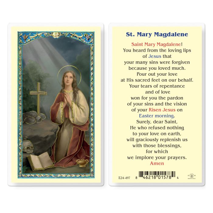 Holy Card - Laminated - E24-497 Mary Magdalene