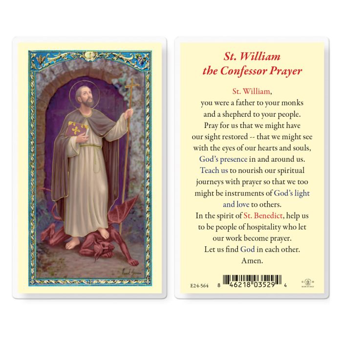 Holy Card - Laminated - William