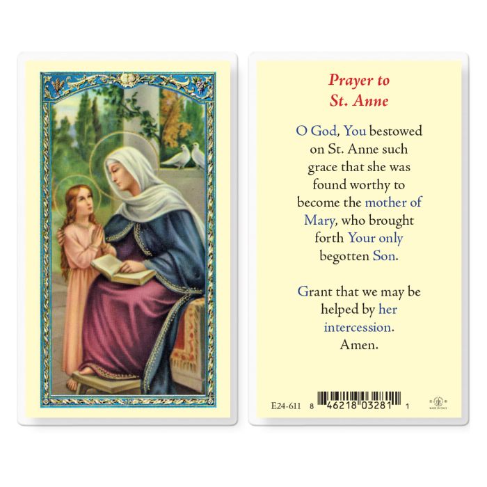 Holy Card - Laminated - Anne