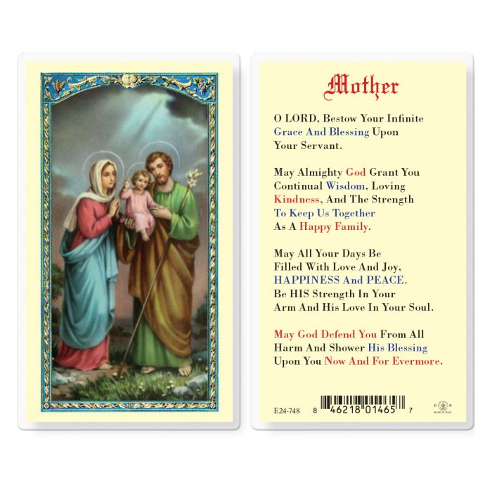 Holy Card - Laminated - Prayer for Mother