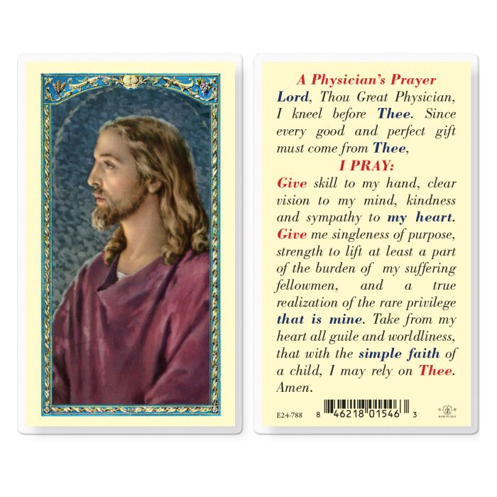 Holy Card - Laminated - Physician's Prayer