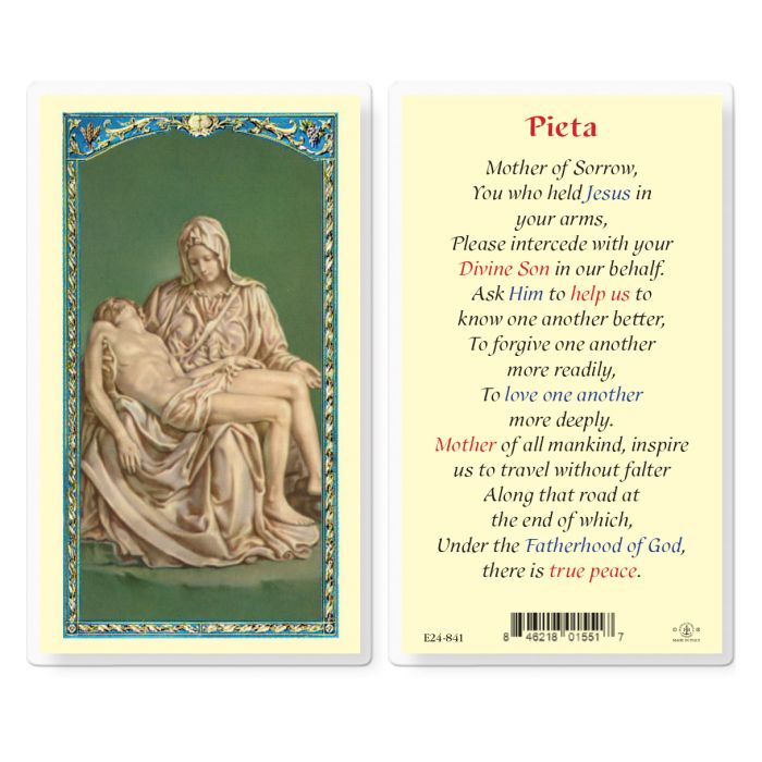 Holy Card - Laminated - 800-351 Pieta