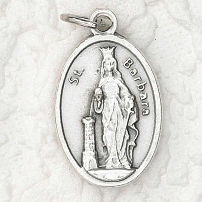 Ox. St. Barbara Pray for Us Medal
