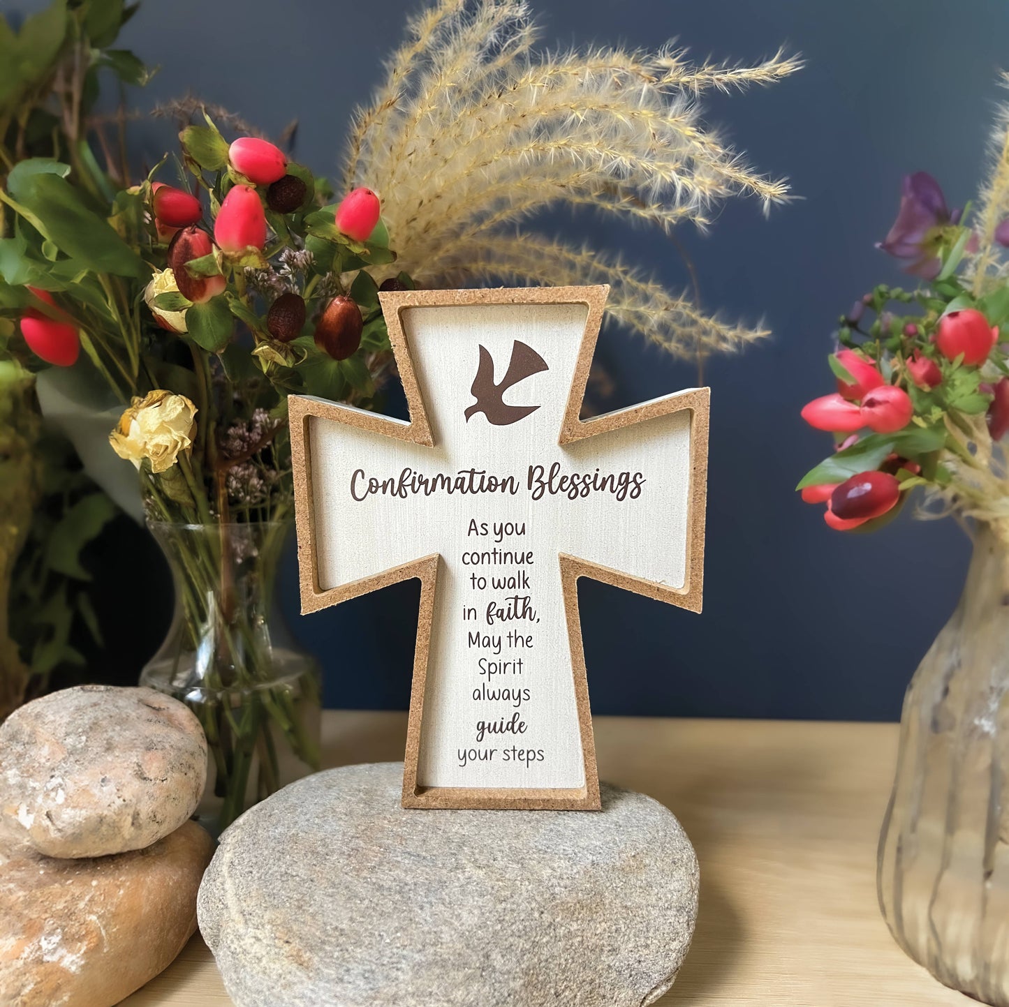 Framed Standing Cross Plaque