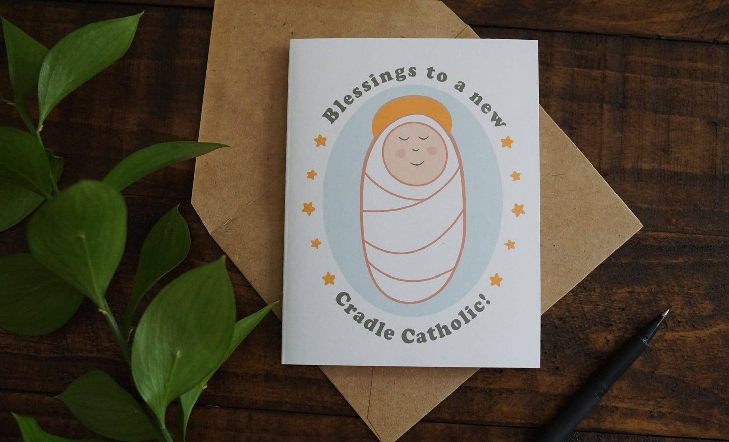 Cradle Catholic | Catholic New Baby Card