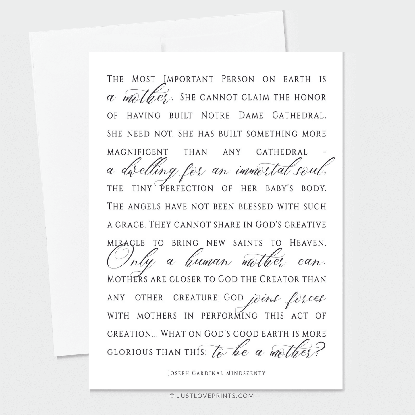 Motherhood Quote Greeting Card