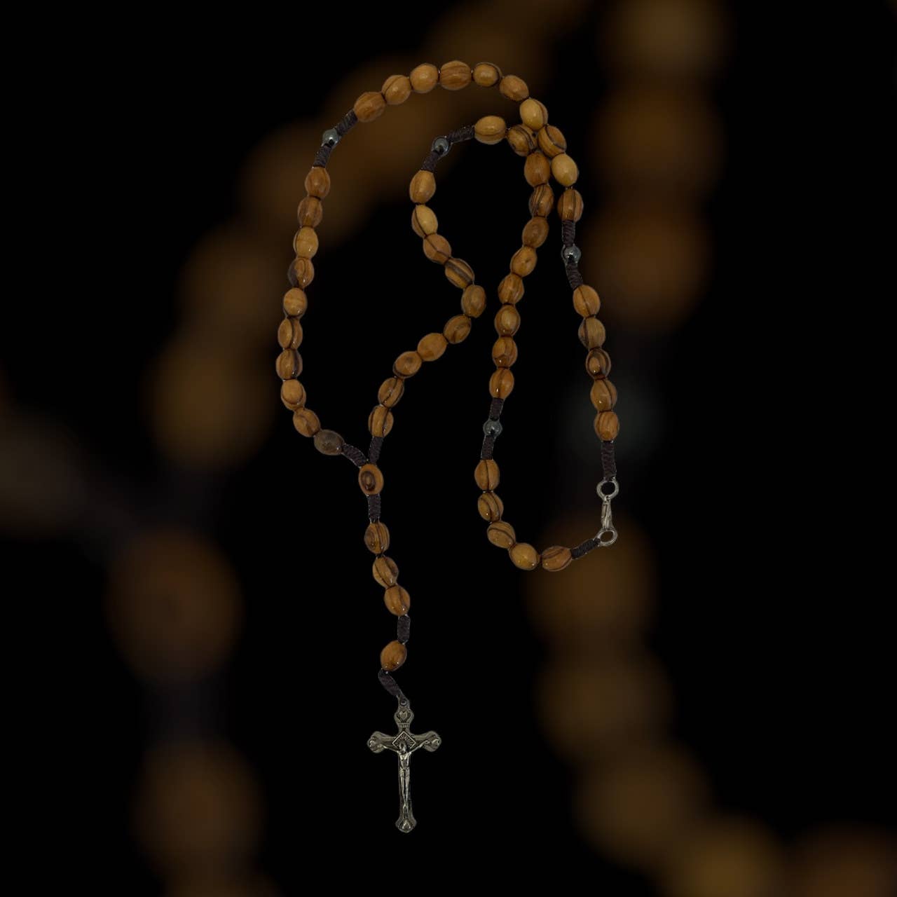 Olive Wood Rosary - Necklace