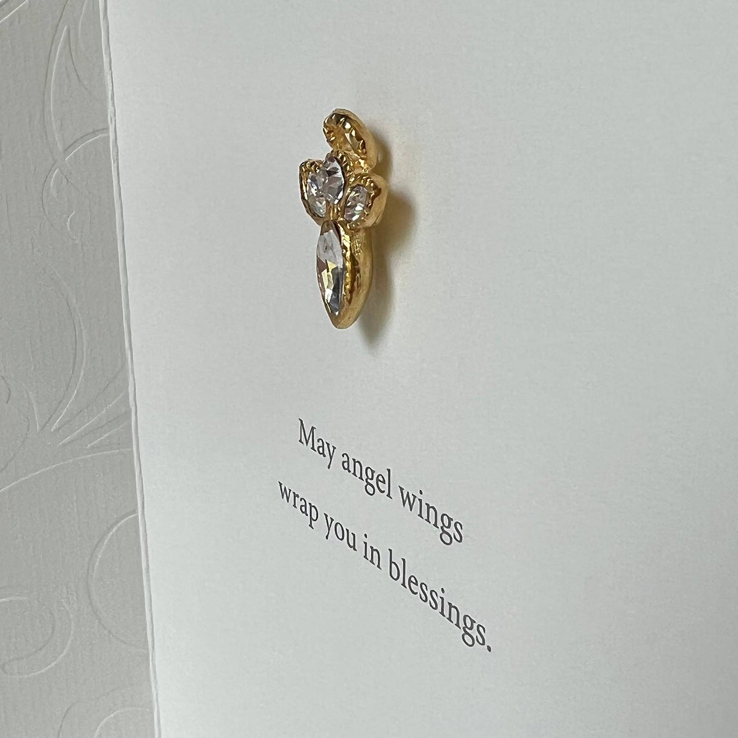 Guardian Angel Greeting Card with Pin