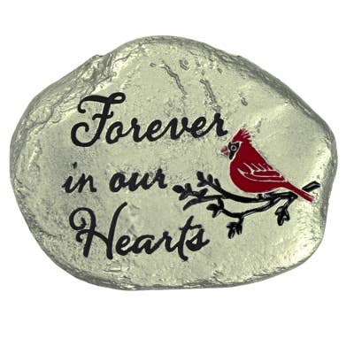 Forever Cardinal Garden Key Stone