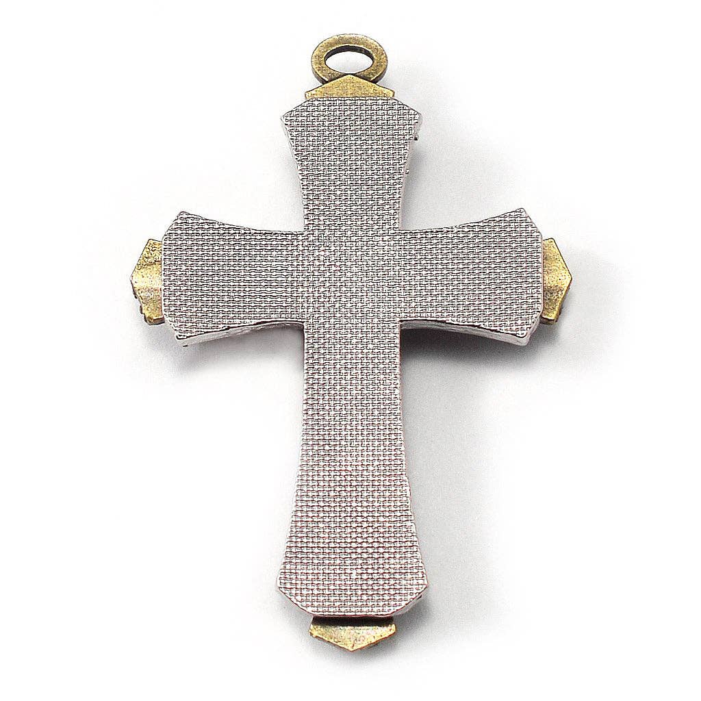 Saint Joseph Rosary in Bronze, Silver & Hematite