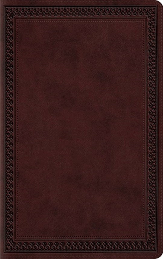 ESV Large Print Value Thinline Bible-Mahogany