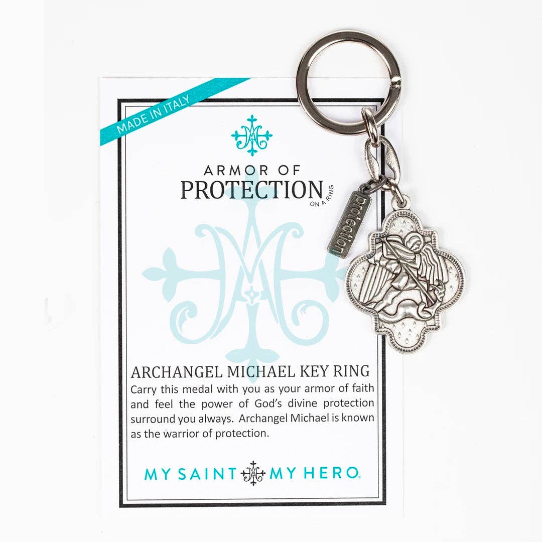 Armor of Protection Archangel Michael Key Ring