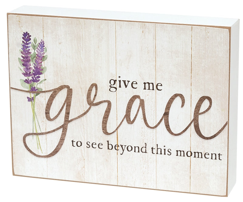 Box Sign: Give Me Grace (Wooden)
