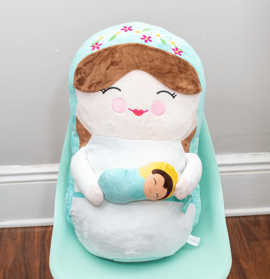 Mother Mary Jumbo Shining Light Plush Doll