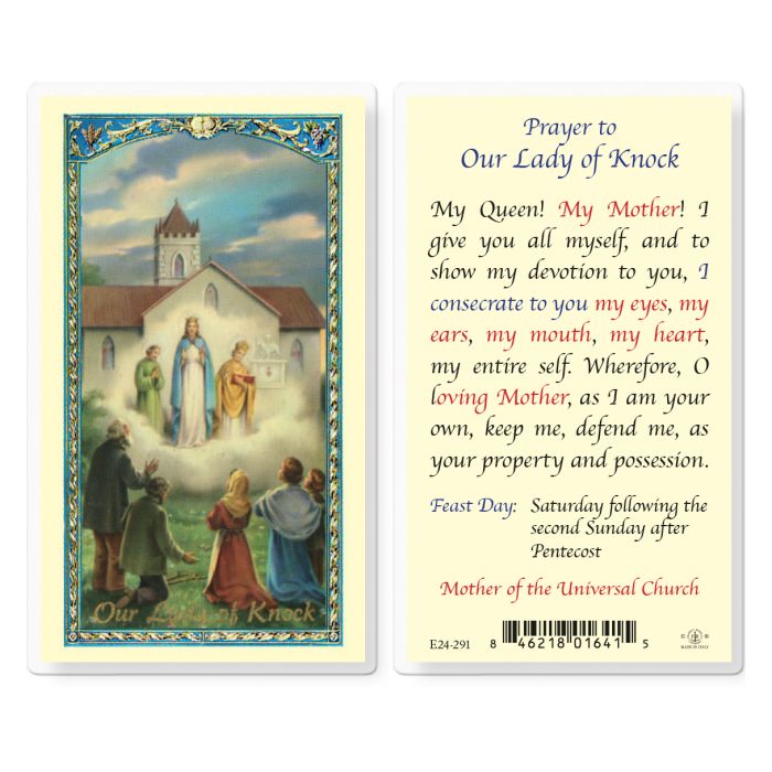 Holy Card - Laminated - Our Lady of Knock