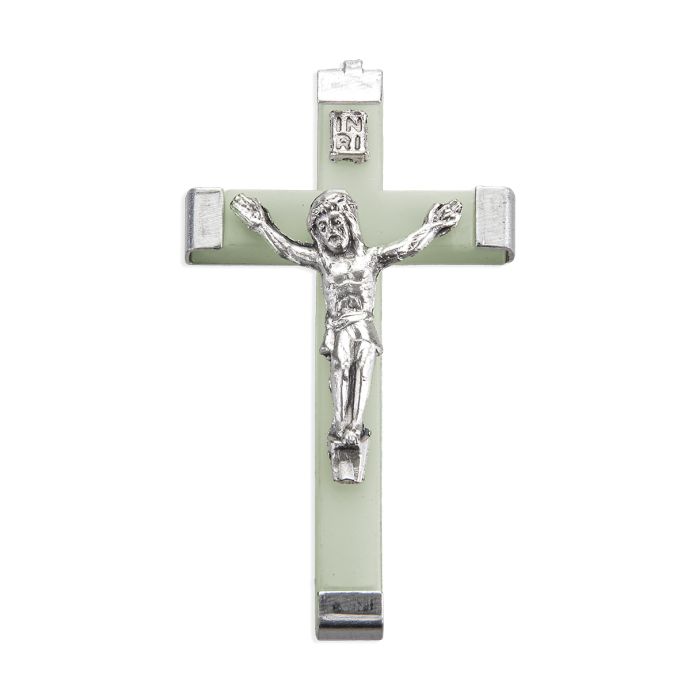 2 1/4" Luminous Metal Bound Crucifix