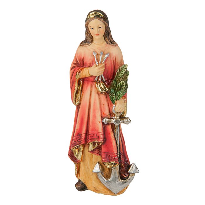 4" Hand Painted Statue of Saint Philomena