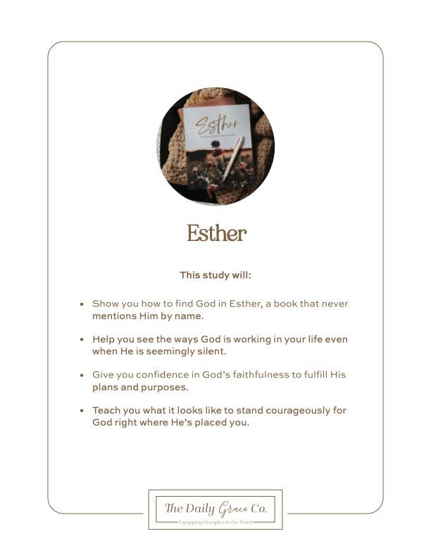 Bible Study: Esther | Seeing God When He Is Silent