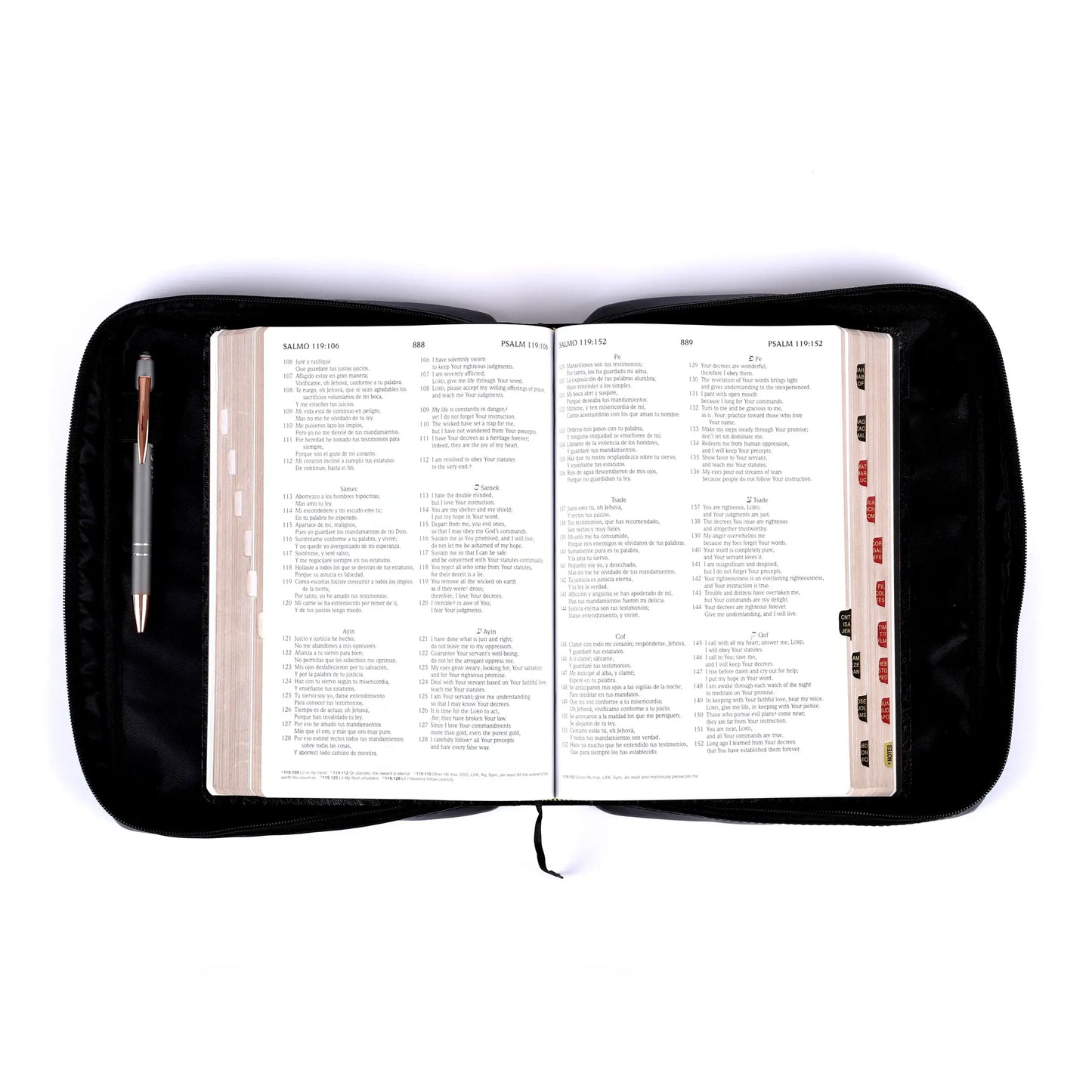 Bible Cover Imitation Leather Cross Blk XL