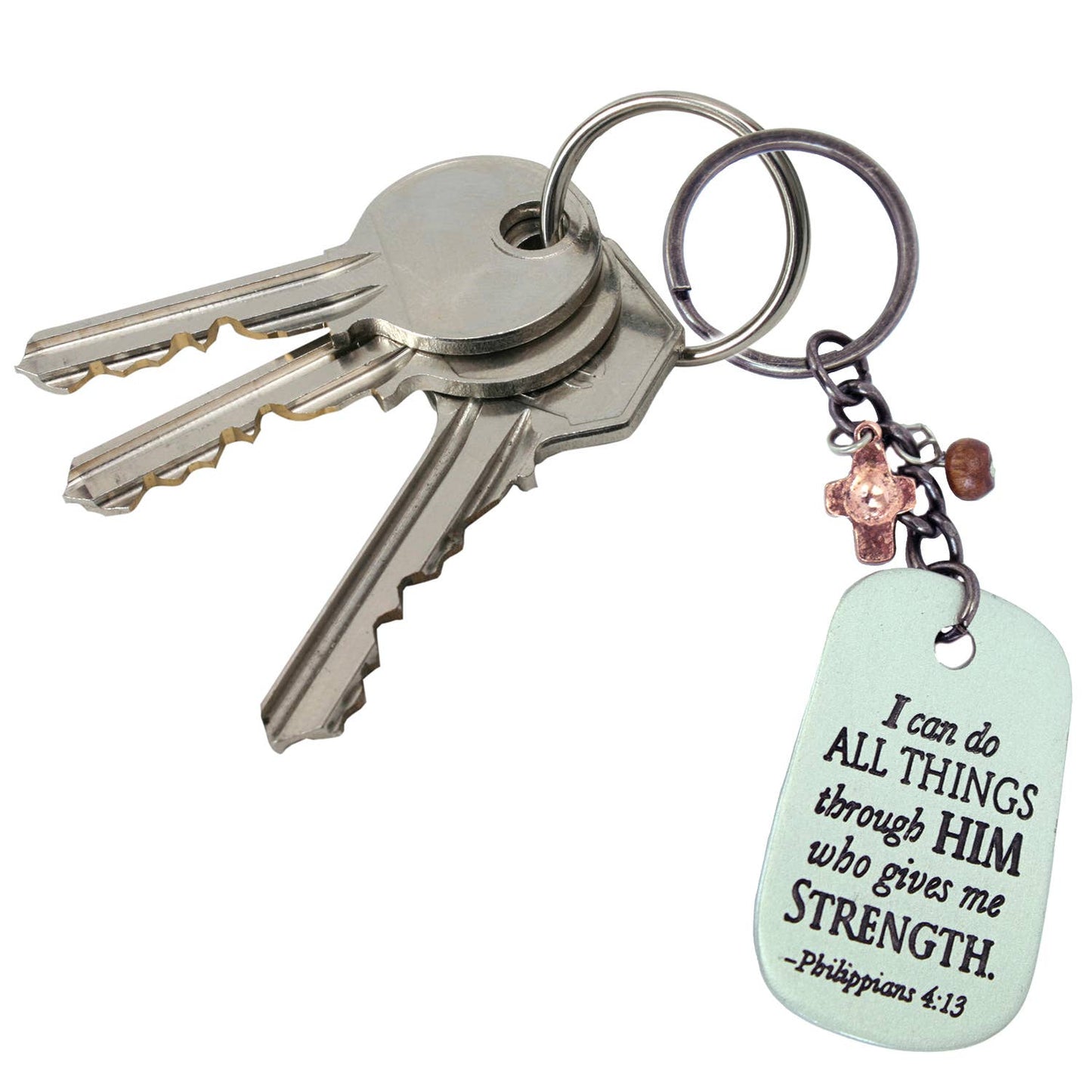 I Can Do All Things Through Him Key Ring