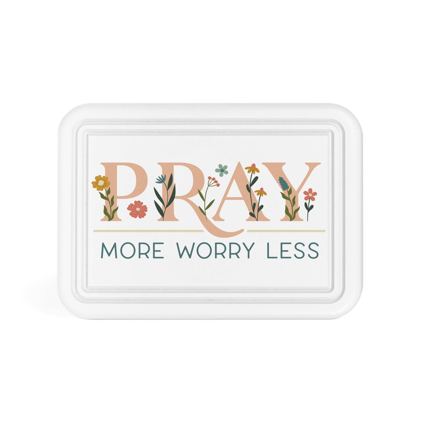 Pray More Worry Less Ornate Tabletop Décor