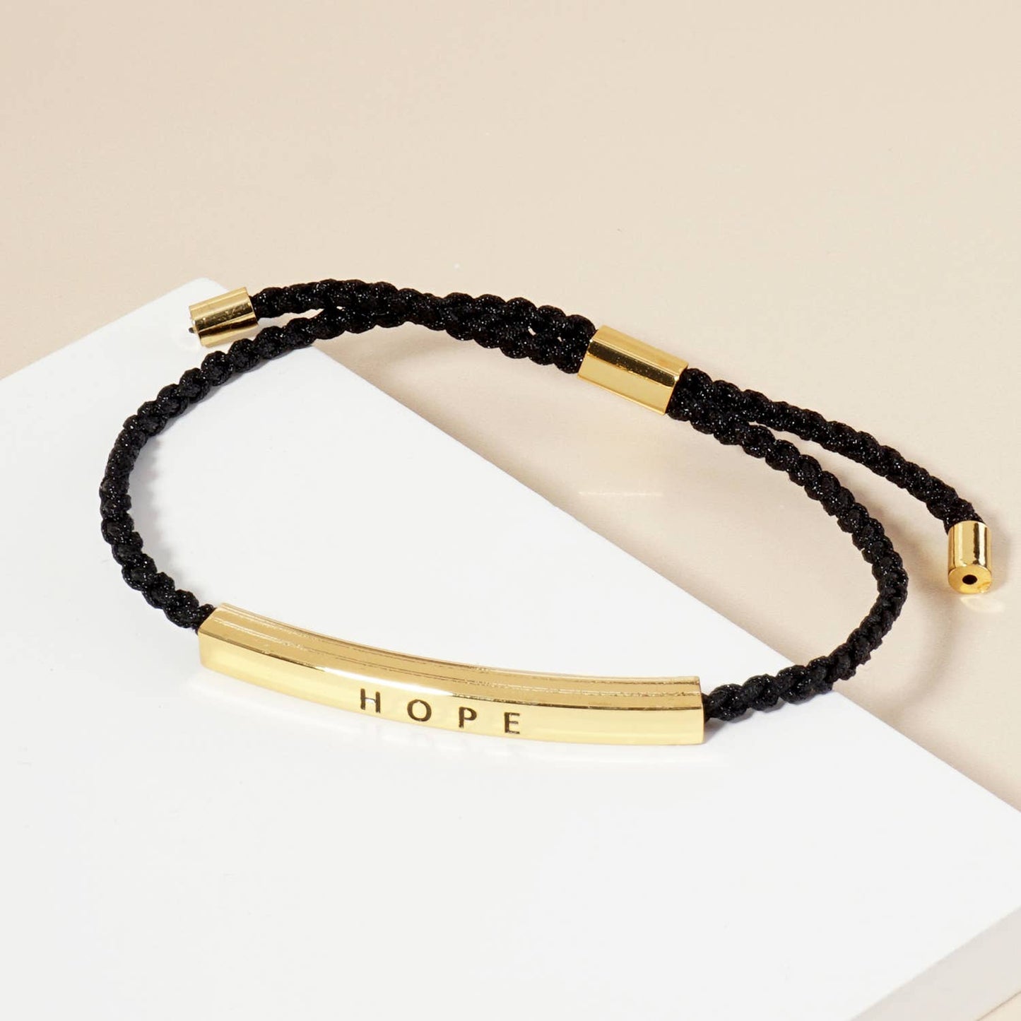 Inspirational Messages "Hope" Tube Bar Bracelet