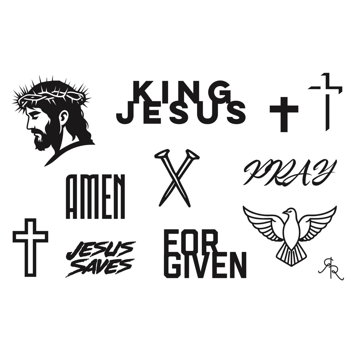 Jesus Temporary Tattoos