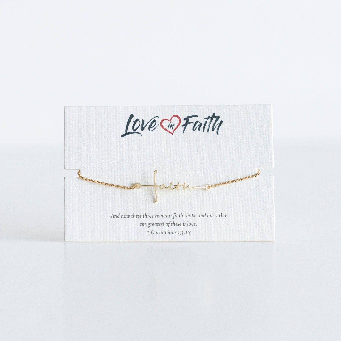 Faith Cross Slider Bracelet